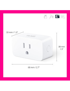 Enchufe Wi-Fi Inteligente WiZ - Paquete de 3, Control por Voz 2