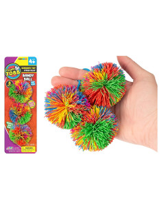 JA-RU Mini Bolas Stringy Antiestrés para Niños - 3 Unidades
