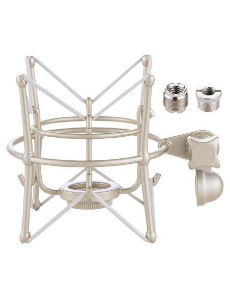 Soporte de choque para micrófono MX22-L, metal, 0.56 kg