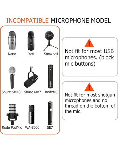 Soporte de choque para micrófono MX22-L, metal, 0.56 kg
