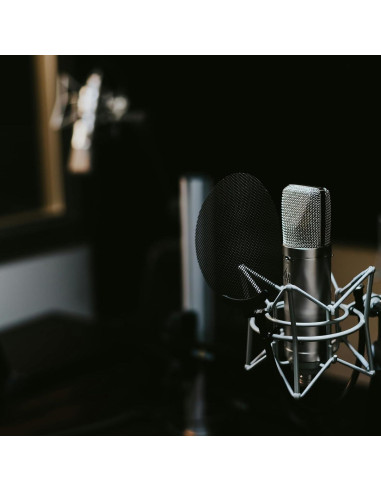 Soporte de choque para micrófono MX22-L, metal, 0.56 kg