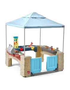 Casa de Juego Exterior Step2 con Dosel y Accesorios - 152.4 cm