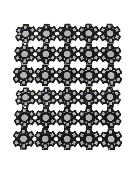 Disipador de Calor LED ZZHXSM 30PCS 20mm Anodizado 1W 3W 5W