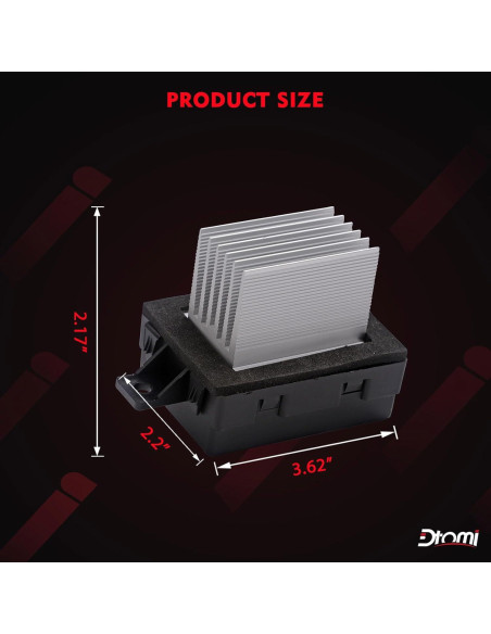 Resistor Motor Ventilador HVAC Dtomi Compatible Ford Lincoln