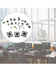 Kit de Interruptores Táctiles Micro NewLuyer 125 Piezas 25 Valores 2