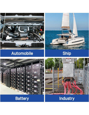 Conectores de Batería XHF 10pcs 2 AWG-3/8 Cobre con Termocontraíble