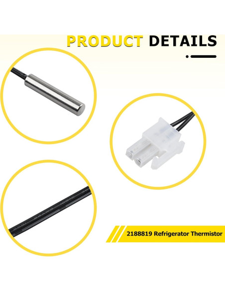 Termistor de Refrigerador Valorup 2188819 Compatible Whirlpool