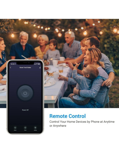 Enchufe Inteligente DEWENWILS WiFi 6 Salidas 1.83m Impermeable