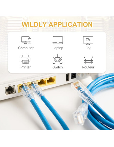 Conectores RJ45 Pasantes Cat6 MECCANIXITY 30pcs 1.1mm