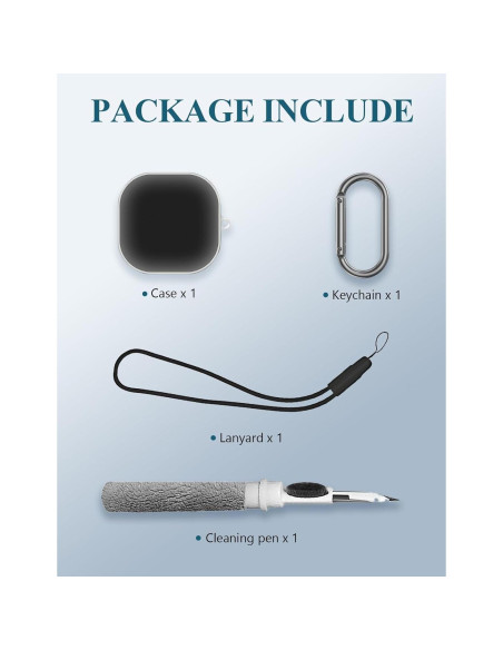 Funda Protectora TPU Transparente WUNIAK para Sony LinkBuds Fit