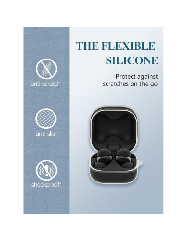 Funda Protectora TPU Transparente WUNIAK para Sony LinkBuds Fit