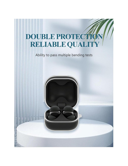 Funda Protectora TPU Transparente WUNIAK para Sony LinkBuds Fit