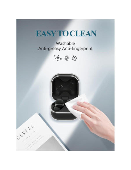 Funda Protectora TPU Transparente WUNIAK para Sony LinkBuds Fit