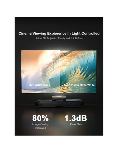 Pantalla de Proyector Fija 120" AWOL VISION 4K/8K ALR