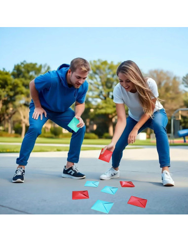 Juego de Ddakji Coreano - Set de Cartón Premium para Diversión Familiar