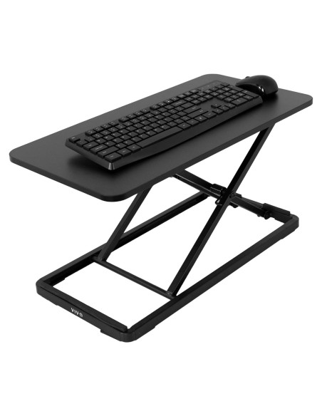 Elevador de Teclado Ergonómico VIVO 60x30 cm Ajustable Negro