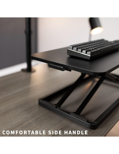 Elevador de Teclado Ergonómico VIVO 60x30 cm Ajustable Negro