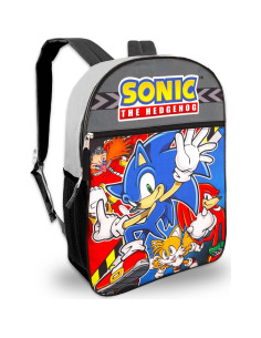 Mochila Escolar Sonic The Hedgehog 16" + Suministros Niños 2