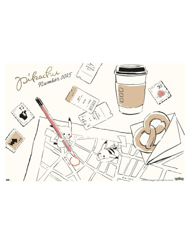 Póster de Mapa de Pared Trends Pokémon Pikachu 86.4x56.8 cm