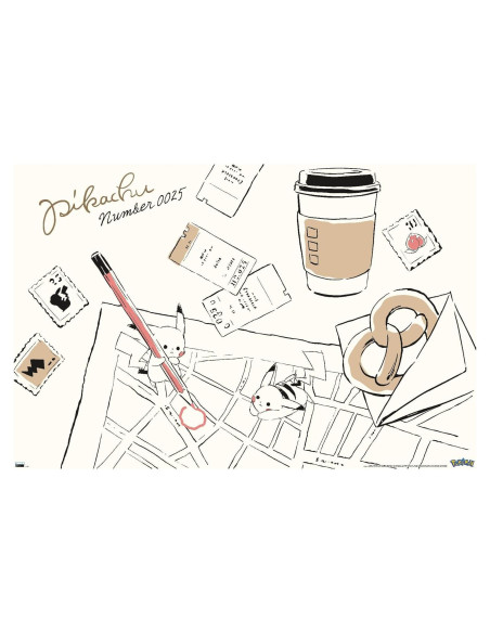 Póster de Mapa de Pared Trends Pokémon Pikachu 86.4x56.8 cm