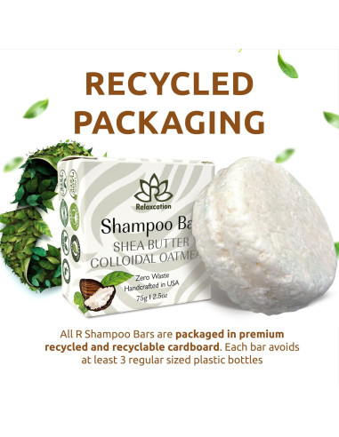 Barra de Champú Orgánica Relaxcation Sin Fragancia 91g