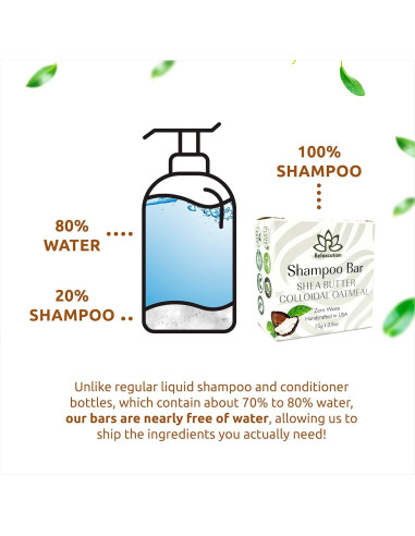 Barra de Champú Orgánica Relaxcation Sin Fragancia 91g