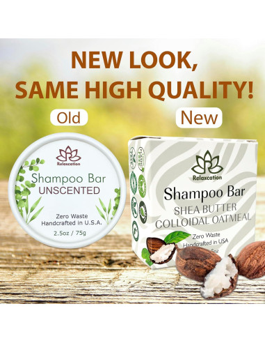 Barra de Champú Orgánica Relaxcation Sin Fragancia 91g