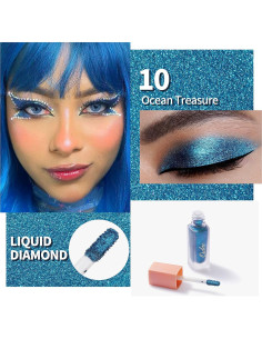 Sombra de Ojos Líquida Brillante Oulac Tesoro Oceánico 6.8g 2