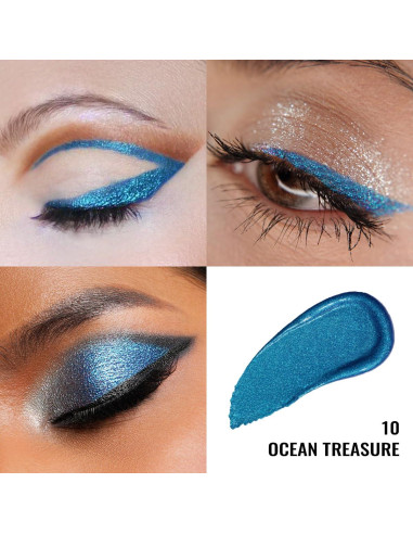 Sombra de Ojos Líquida Brillante Oulac Tesoro Oceánico 6.8g