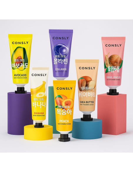 Crema Hidratante para Manos Consly 100 ml - Cuidado Coreano Durazno