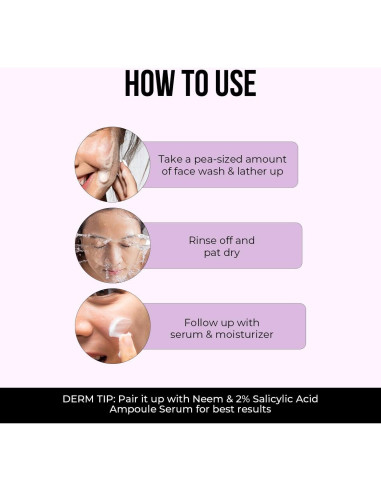 Limpiador Facial Dr. Sheth con Neem y Ácido Salicílico 100 ml