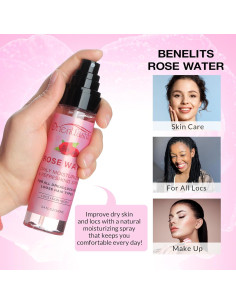 Spray Hidratante para Locs Orientfashion 100 ml - Agua de Rosa y Menta 2