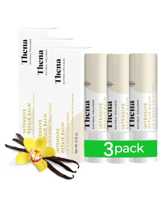 Bálsamo Labial Orgánico Thena 3 Pack Hidratante Vainilla