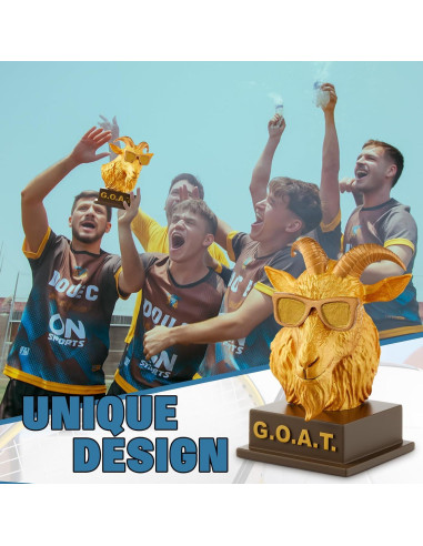 Trofeo Cabra Dorado Huquary HEL3096 11.5cm Humorístico