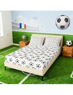 Juego de Sábanas Ajustadas Manfei Tamaño Completo Fútbol 2