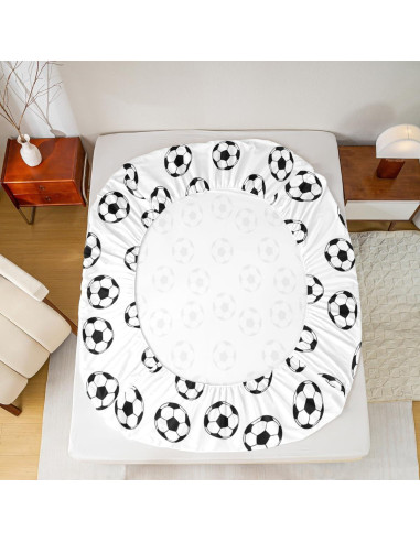 Juego de Sábanas Ajustadas Manfei Tamaño Completo Fútbol