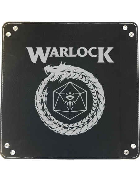 Bandeja de Dados de Cuero Sintético Grabada Hechicero 32.7cm