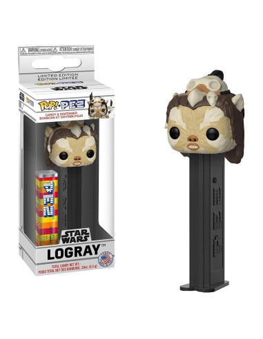 Funko Pop! Pez Star Wars Logray con caramelos 65.8g