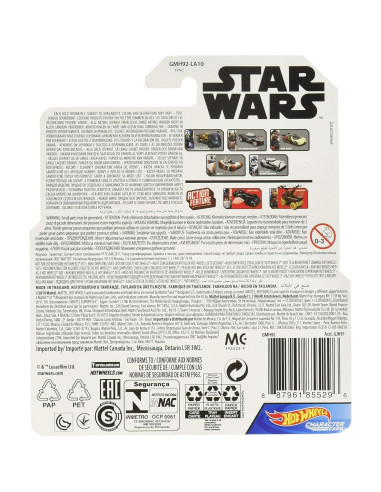 Coche Hot Wheels Rey Star Wars 1:64 Detalles Realistas