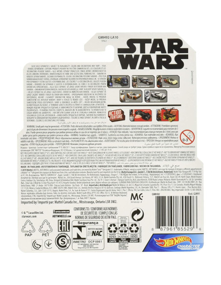 Coche Hot Wheels Rey Star Wars 1:64 Detalles Realistas