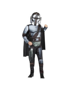 Disfraz de Halloween Mandalorian Qualux Jazwares para Niño Mediano