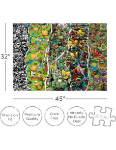 Rompecabezas 3000 Piezas TMNT Aquarius - Tortugas Ninja 2