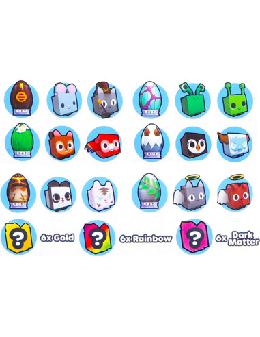 Bolsas Sorpresa Simulador de Mascotas Roblox - 12 Figuras Mini