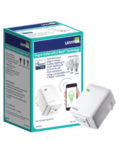 Enchufe Inteligente Leviton Z-Wave DZPA1-2BW 15A Blanco