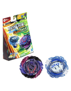 Beyblade Burst QuadDrive Hasbro Roar Balkesh B7 y Stone Balderov B7 - 2 Trompos Personalizables