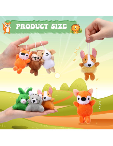 200 Mini Animales de Peluche Leyndo - 18 cm, Lindo, Premios