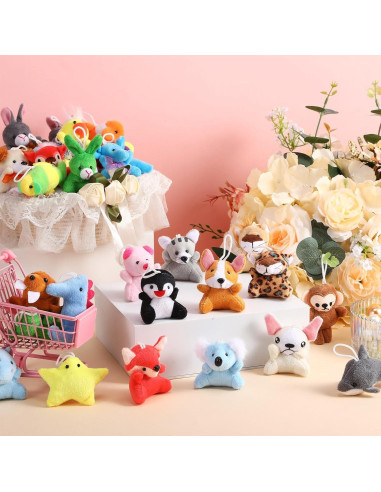 200 Mini Animales de Peluche Leyndo - 18 cm, Lindo, Premios