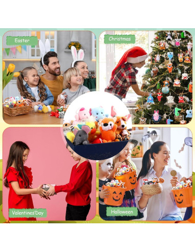 200 Mini Animales de Peluche Leyndo - 18 cm, Lindo, Premios