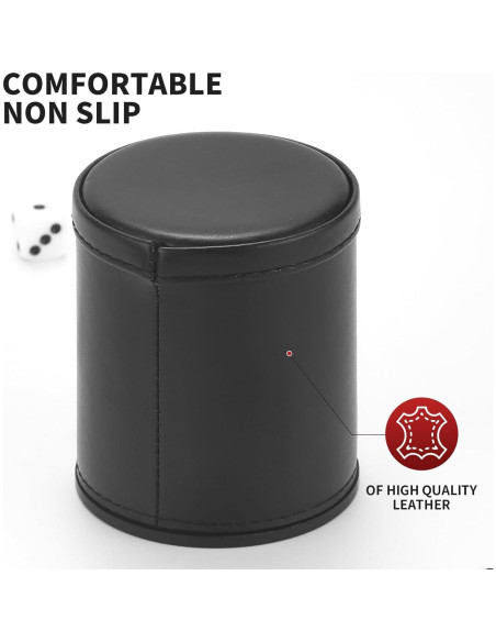 Juego de 5 Copas de Dados RERIVER con 6 Dados Acrílicos