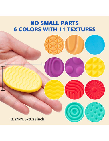 Piedras Sensoriales NPPN - Paquete de 12 Juguetes Calmantes